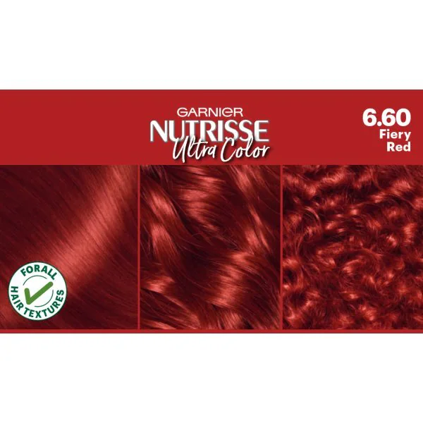 Garnier Nutrisse Ultra Permanent Hårfarge Fiery Red 6.60