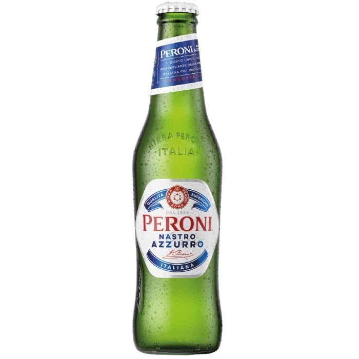 Peroni - Nastro Azzurro - Cerveza - Botella - 5,1% ABV - 33 cl