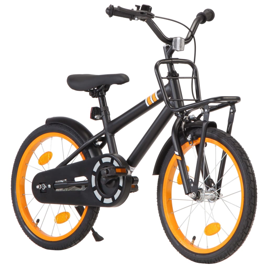 Vidaxl 18 collu velosipēds ar priekšējo bagāžnieku