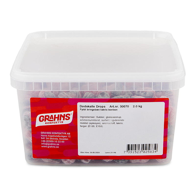 KnallGoodt Bringebær/lakris 2 kg