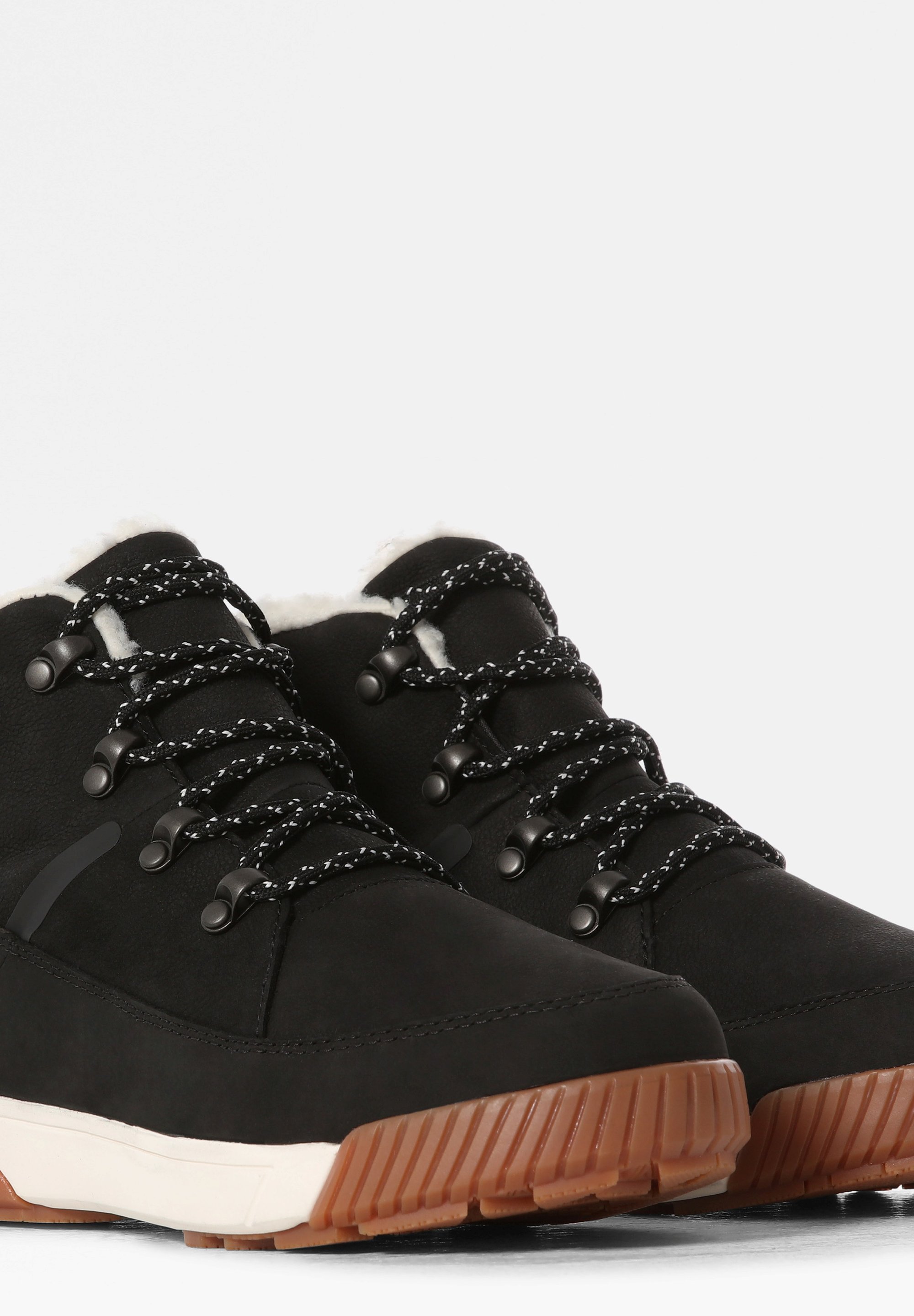 The North Face SIERRA MID LACE WP - Talvesaapad - MUST/GARDENIA VALGE