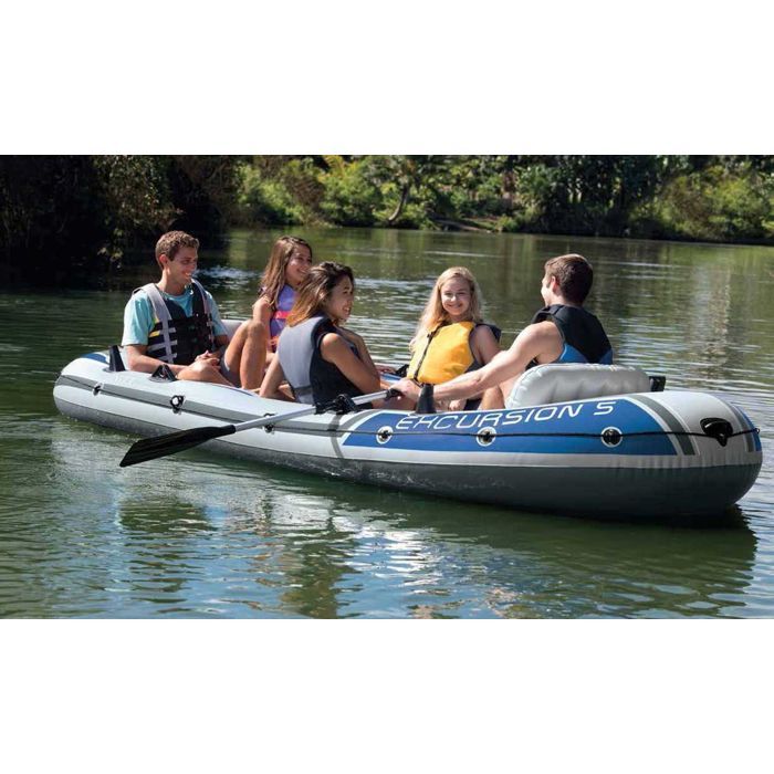 Juego de bote inflable Intex Excursion 5 para 5 personas