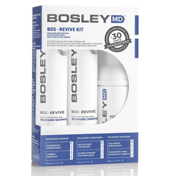Kit Inicial para Queda de Cabelo BosleyMD (Cabelo Naturalmente Não Colorido)