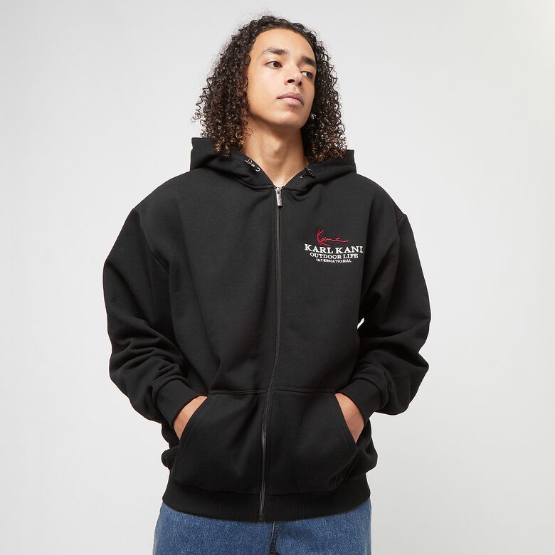 Chest Signature Oversize Full Zip Hoodie
