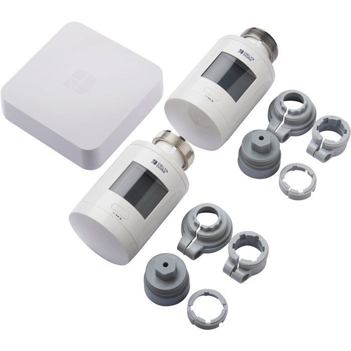 Válvulas termostáticas para radiador y caja de conexiones - Delta Dore - TRV 1.0 paquete conectado - 6050664