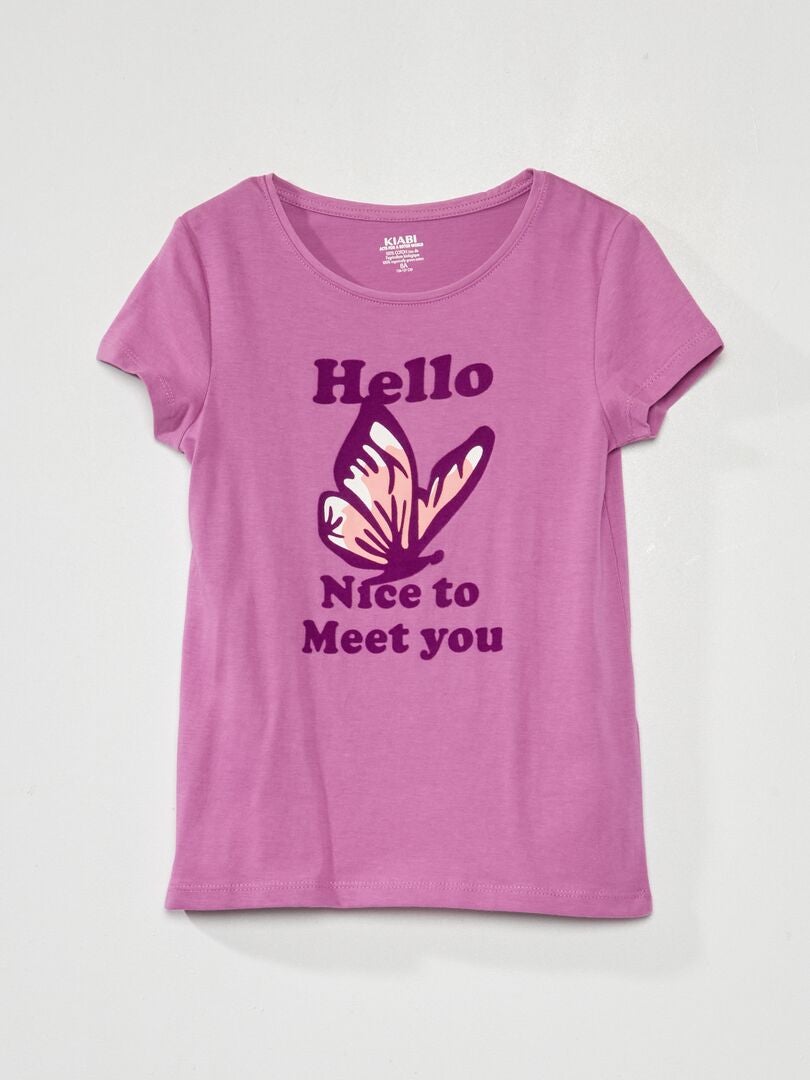 Camiseta de manga corta - MORADA