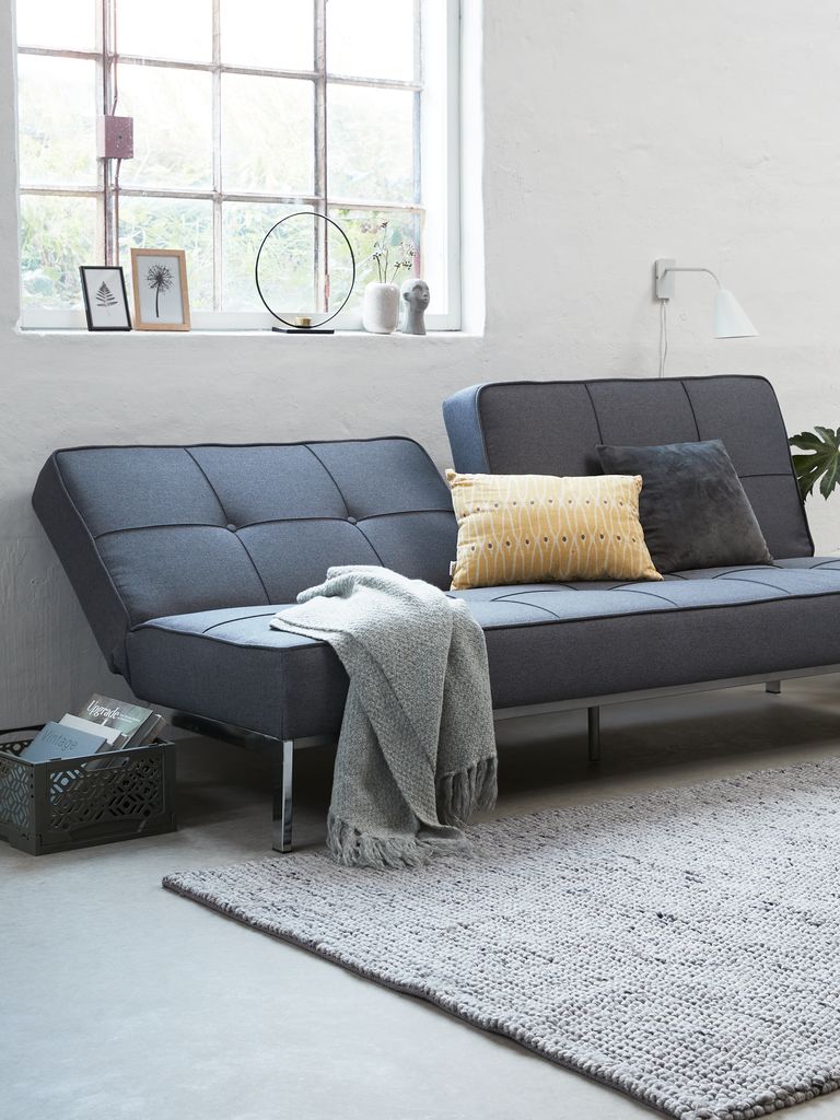 OREVAD sofa na razvlačenje OREVAD tamno siva tkanina