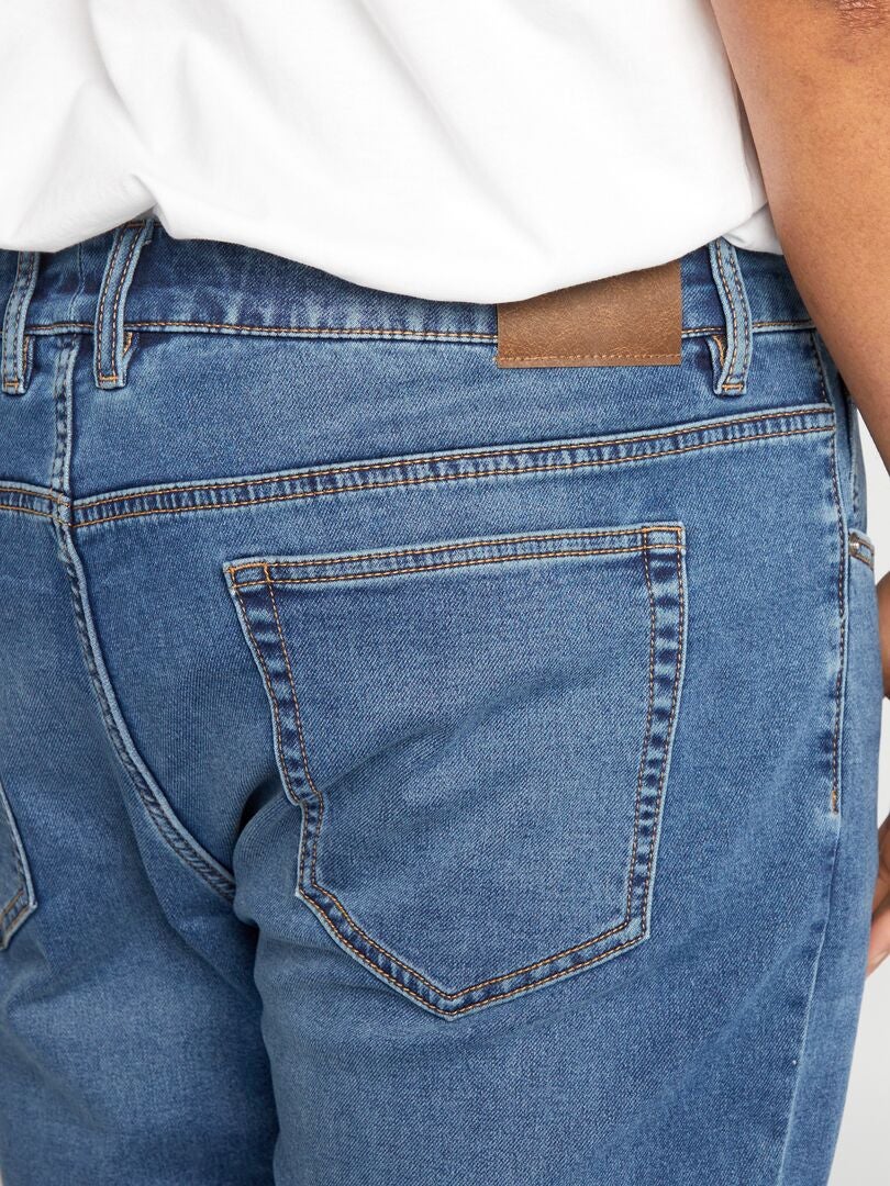 Calça jeans slim de 5 bolsos - L30 - AZUL