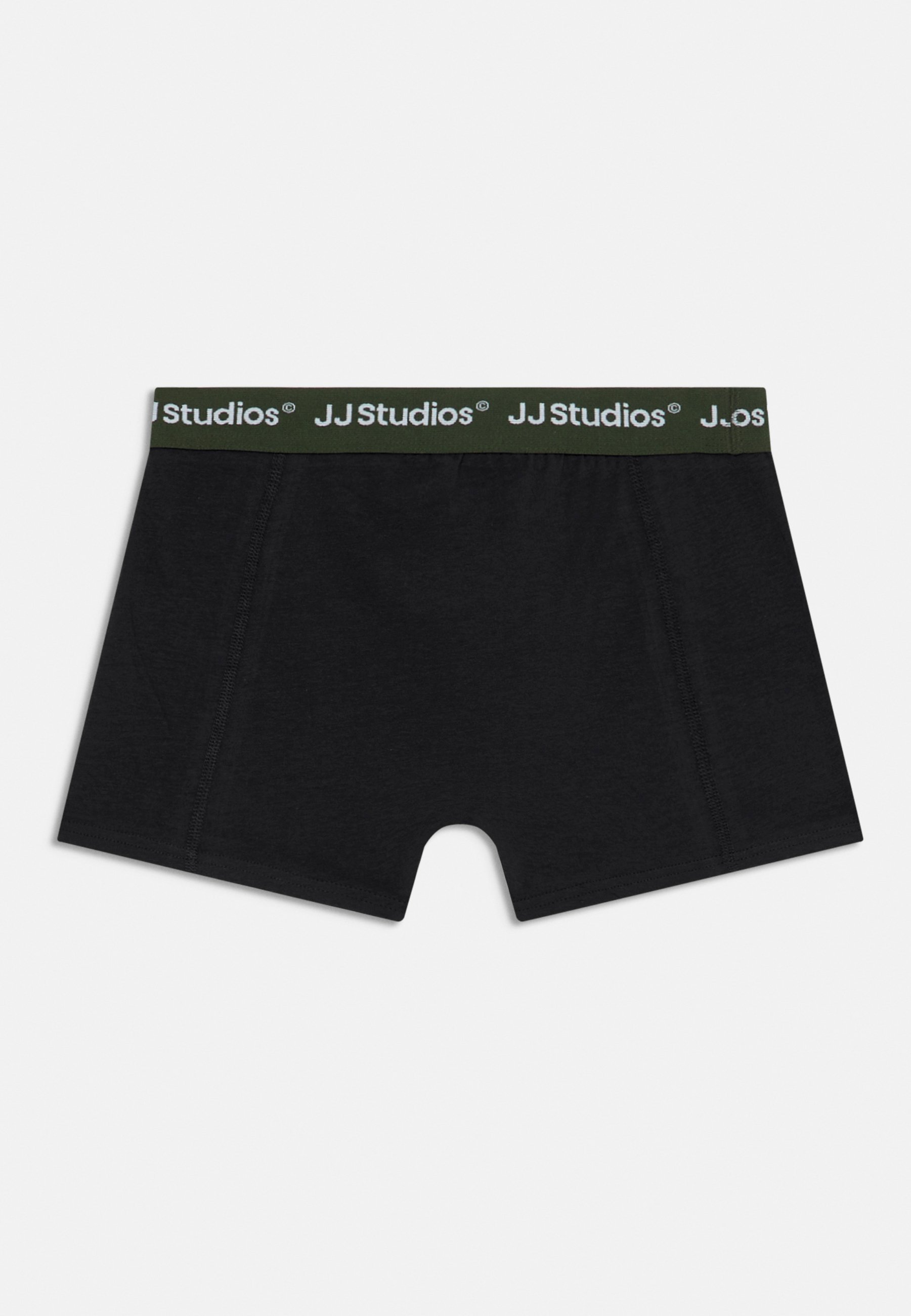 Lot de 3 shorts Jack & Jones Junior JACSOHO SOLID - Noir, avec sac de sport et couleur prune parfaite