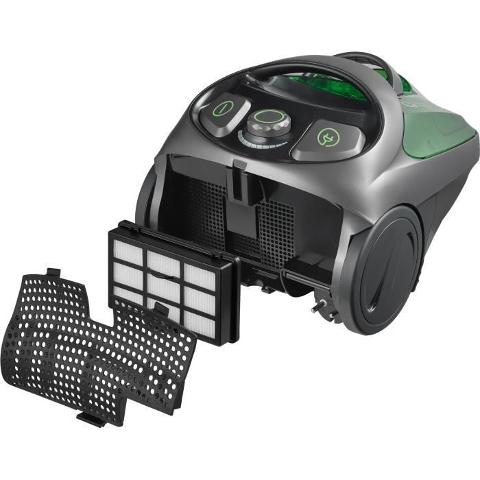Bagless canister vacuum cleaner - SENCOR - SVC 1016GR - 800 W - 80 dB - 1.5 L - Black / Green