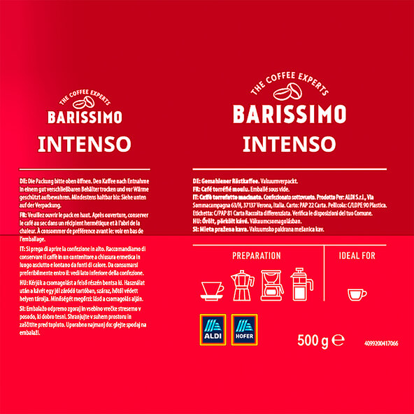 Σκόνη καφέ Intenso, 12 x 500 g