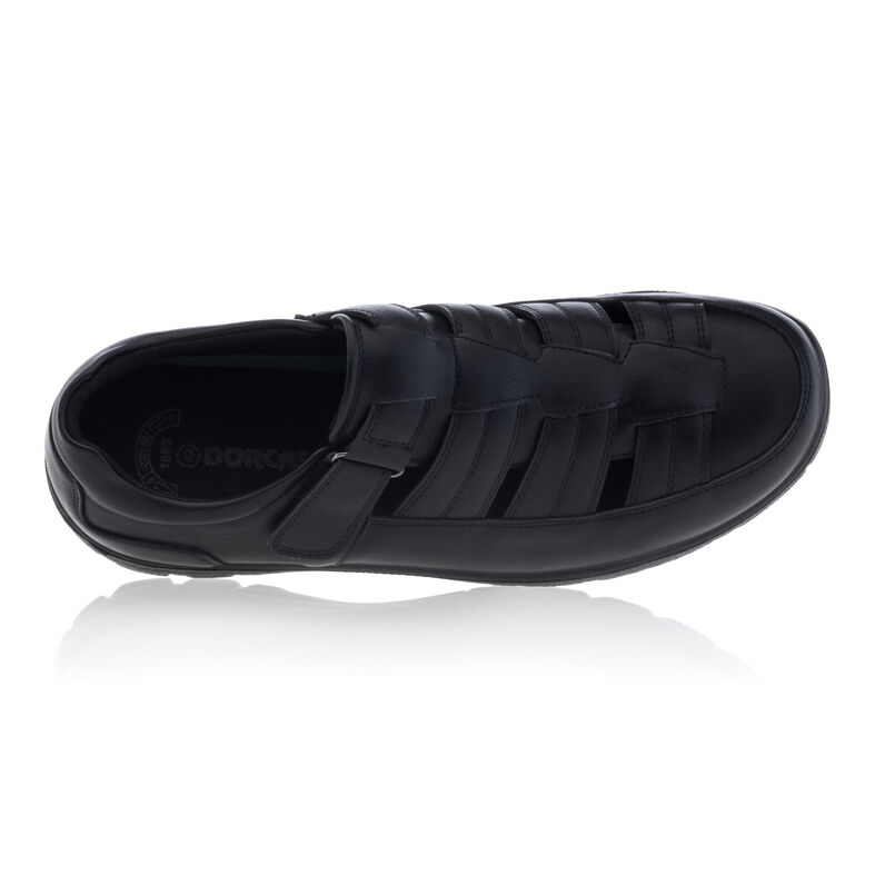  Sandálias pretas masculinas / Sapatos de bico aberto