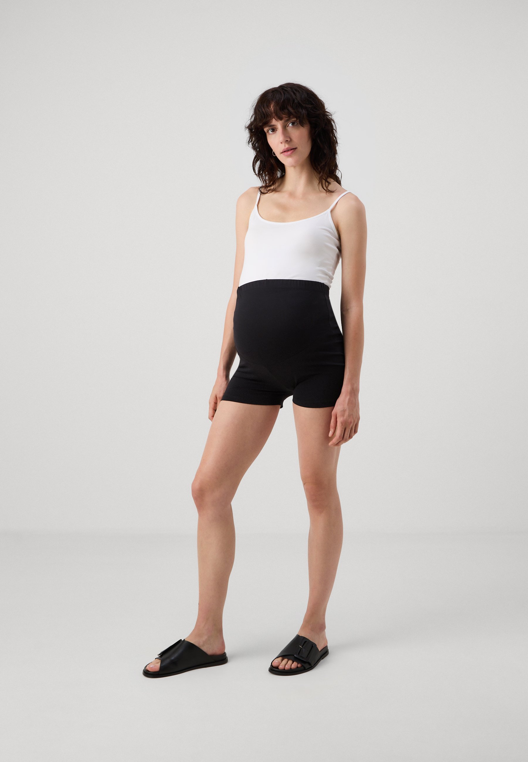 Anna Field MAMA 2-PACK - Leggings - Broek - zwart / zwart