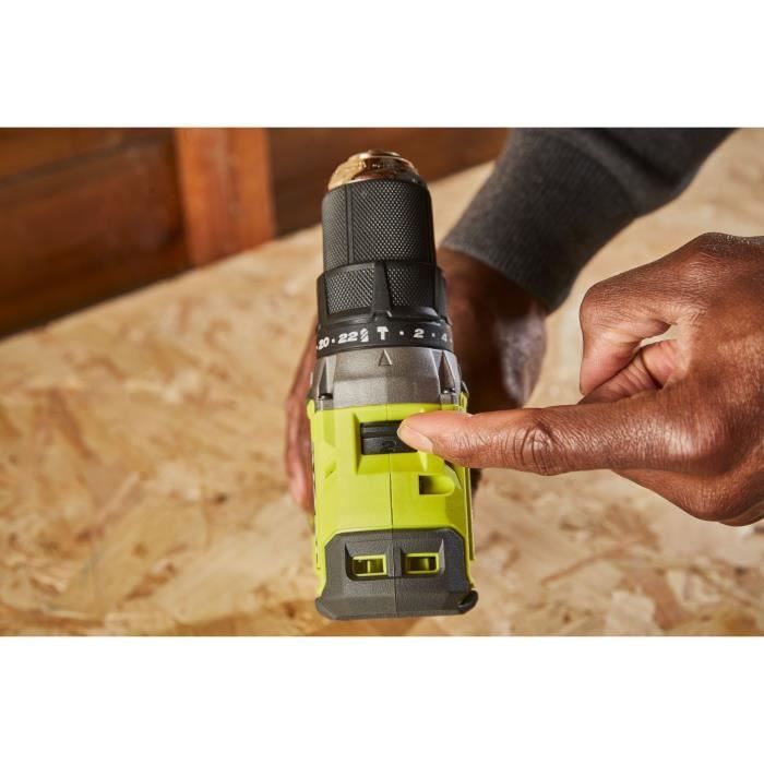 RYOBI - Taladro/atornillador de impacto sin escobillas ONE+ de 18 V y 54 Nm - 2 baterías de 4 y 2 Ah, cargador y bolsa de transporte - RPD18BL1-2C42S