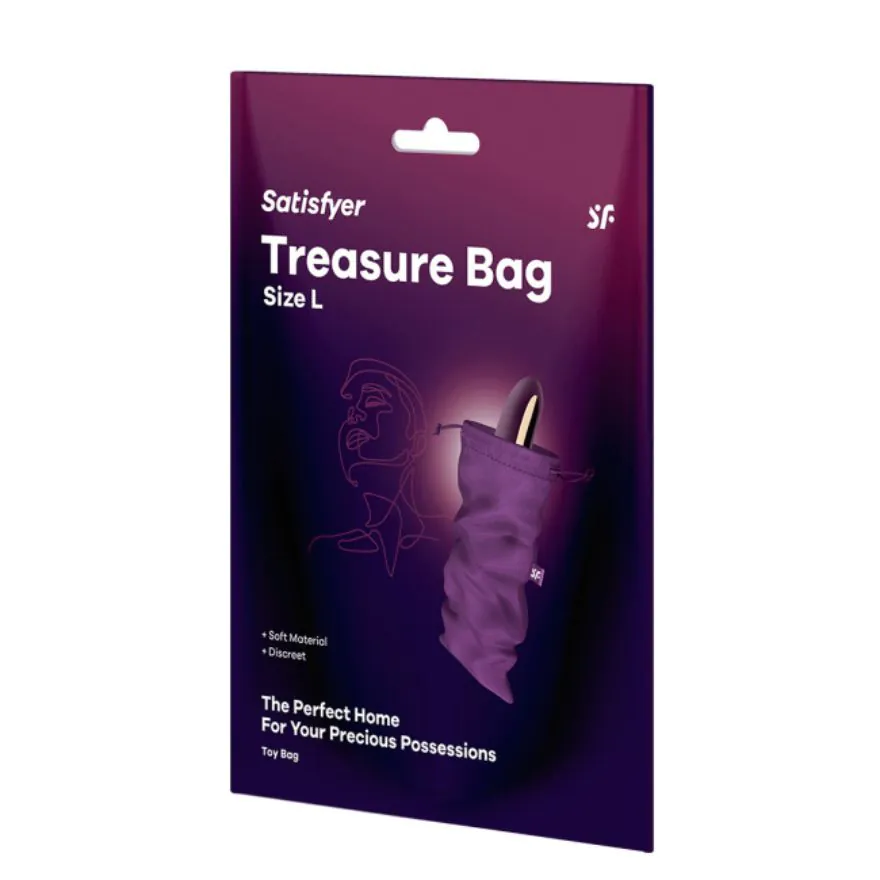 Satisfyer Treasure Bag L violet torba do przechowywania gadżetów erotycznych