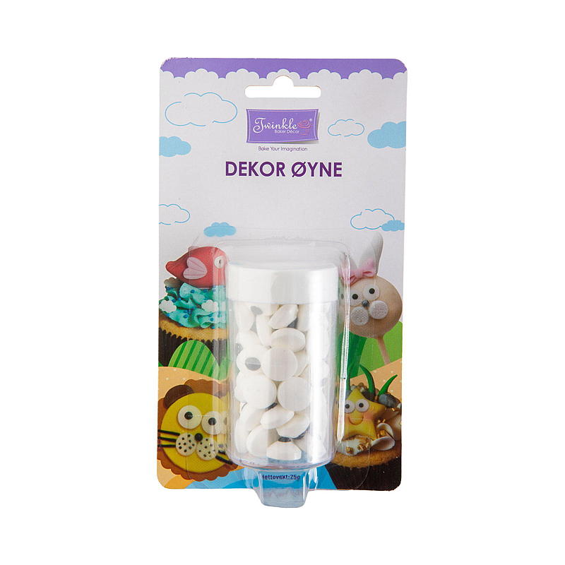 Twinkle-kakkukoristeen silmät 25 g. Twinkle
