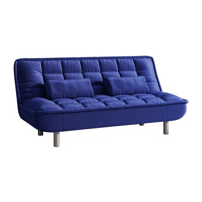 Divano click-clack MISHAN in tessuto - Blu - SALDI - UNICO - 3 posti - Contemporaneo