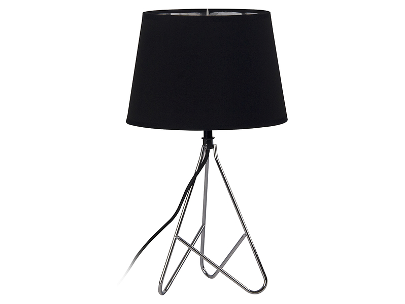 Lampa stołowa Tullia tkaninowa czarna