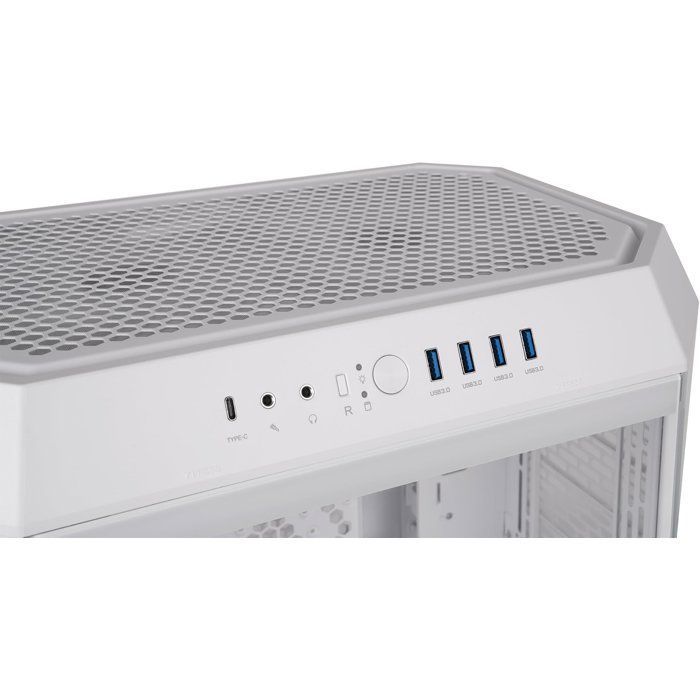 PC-behuizing (zonder voeding) - THERMALTAKE - The TOWER 600 Snow - Mid-tower - ATX-vormfactor - Inclusief 2x 140mm ventilatoren - Wit
