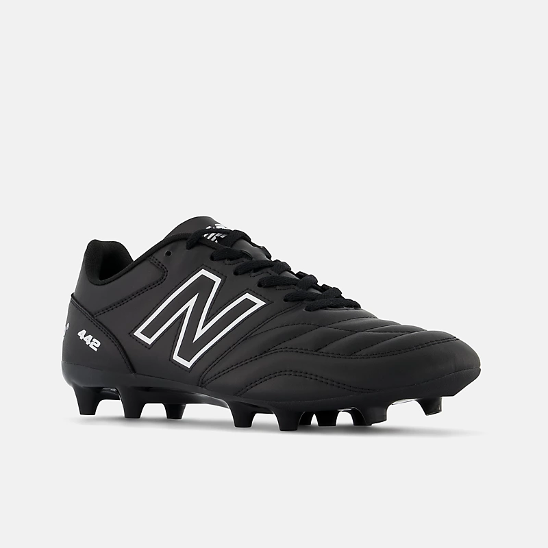 Piłka nożna męska 442 V2 ACADEMY FG – czarno-biała