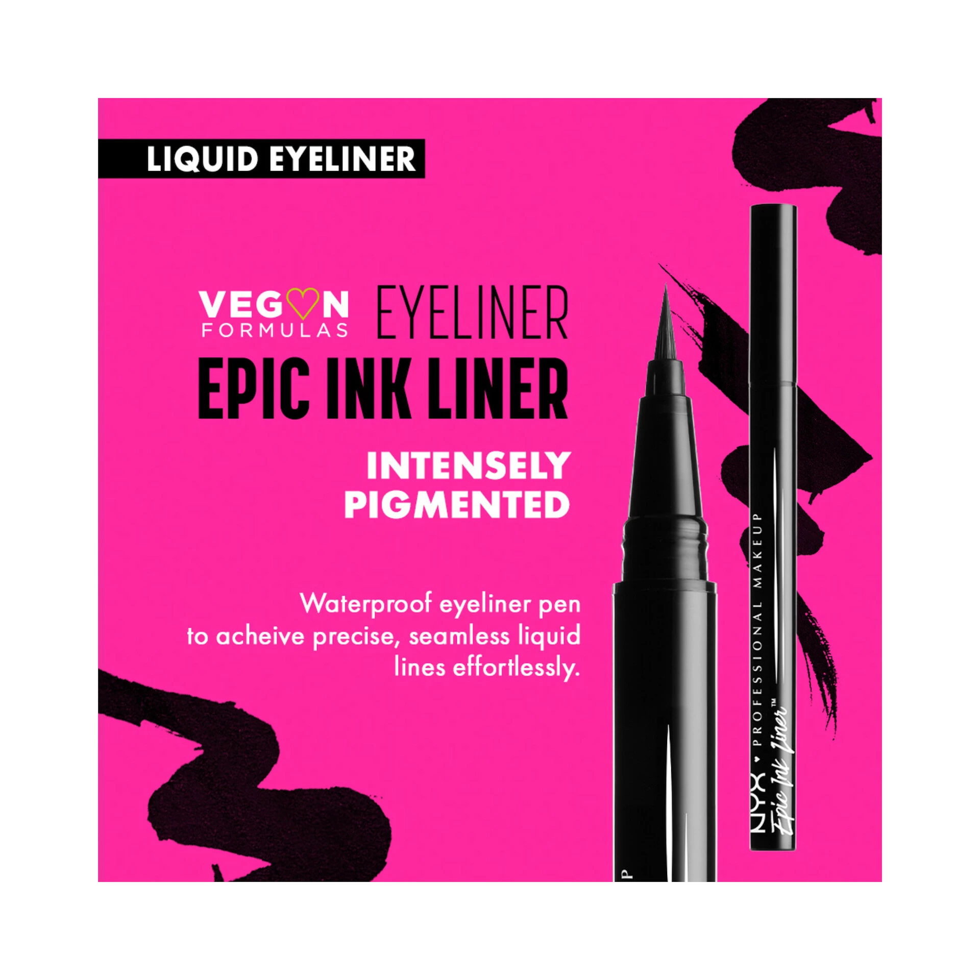 Epic Ink Liner Negru - Machiaj Profesional NYX