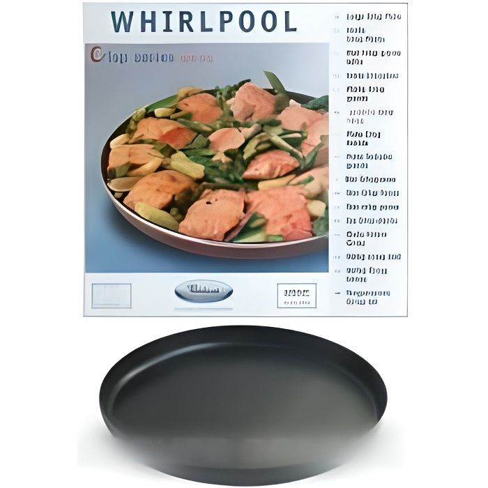 Rapeuslautanen ø 32 cm Whirlpool Jet -mikroaaltouuniin WHIRLPOOL 480131000085 - - MT66 - 853806 - BVMPièces