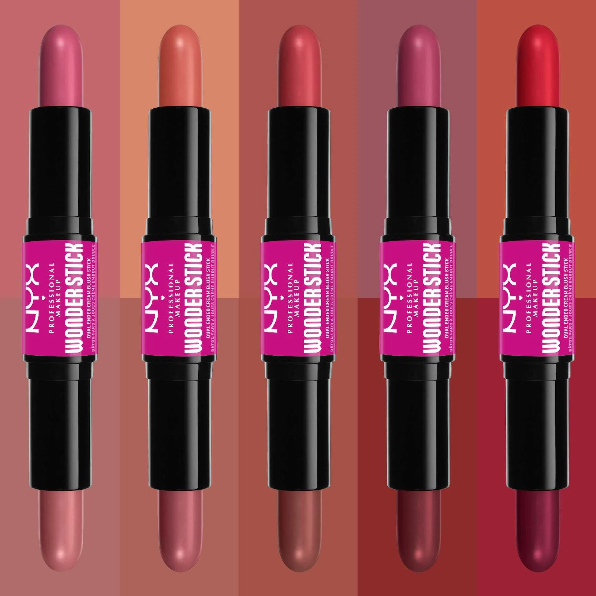 Wonder Stick dvostrani kremasti rumenilo u stiku svijetlo breskvasta i ružičasta - NYX Professional Makeup