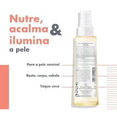 „Avène“ kūno odos priežiūros aliejus sausam, šilkinis touch maitinamasis sausas aliejus kūnui, veidui ir plaukams 100 ml 100 ml