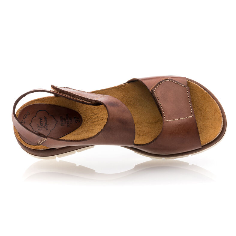 Brune sandaler / sko med åpen tå til dame
