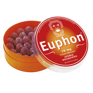 Pastillas Euphon para la ronquera y la afonía 70 pastillas 70 pastillas