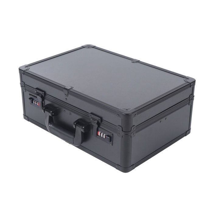 Caja de herramientas portátil para peluquería, estuche grande para herramientas de peluquería, caja de herramientas con cerradura de combinación, organizador de herramientas.