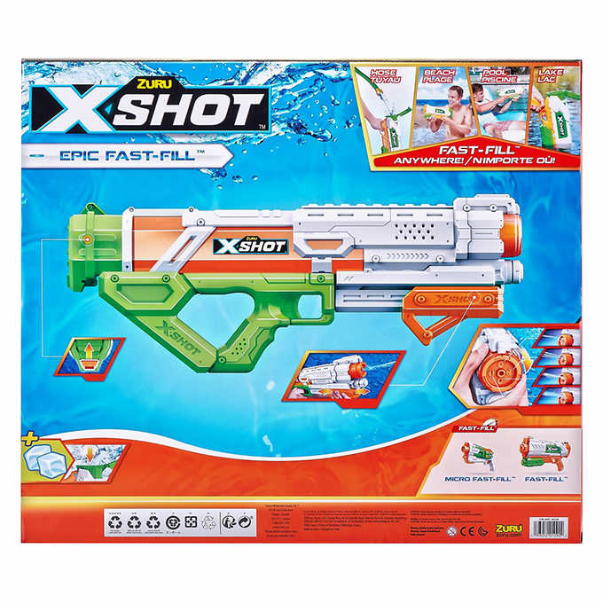 Zuru X-Shot Epic -vesipistooli 2 kpl