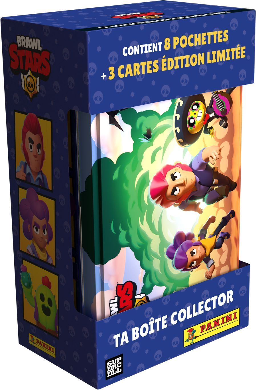 Metallbox – PANINI – BRAWL STARS TC – 8 Packungen – 64 Karten