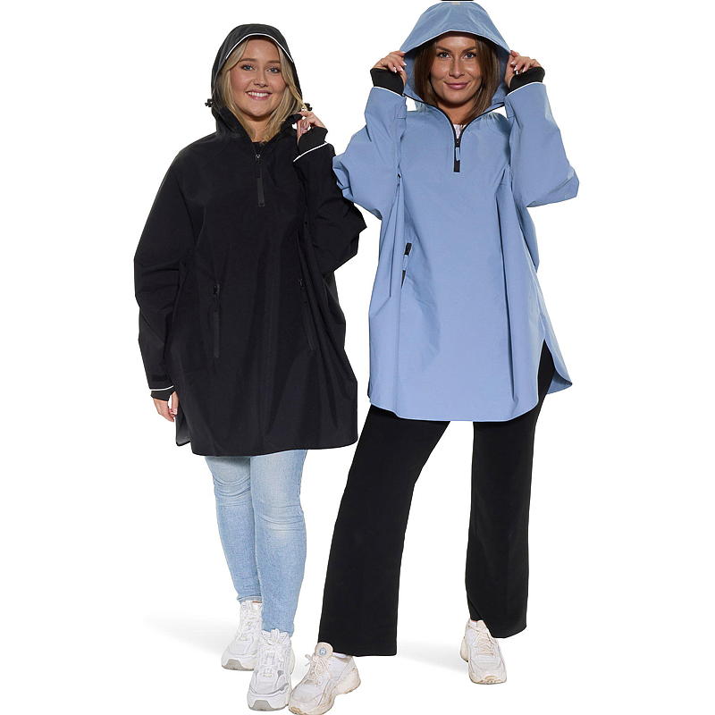 Regnponcho i én størrelse