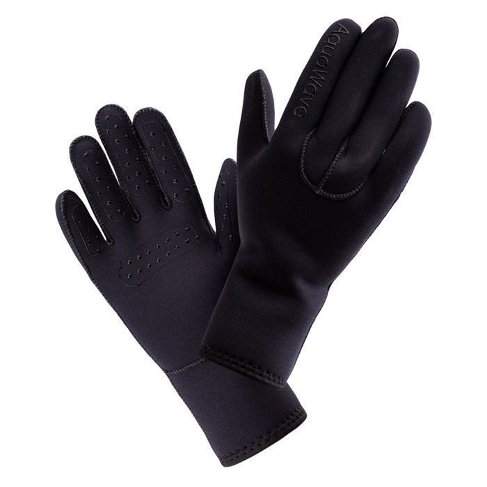 Swimming gloves - AQUAWAVE - Standard model - Neoprene - Black - Adult