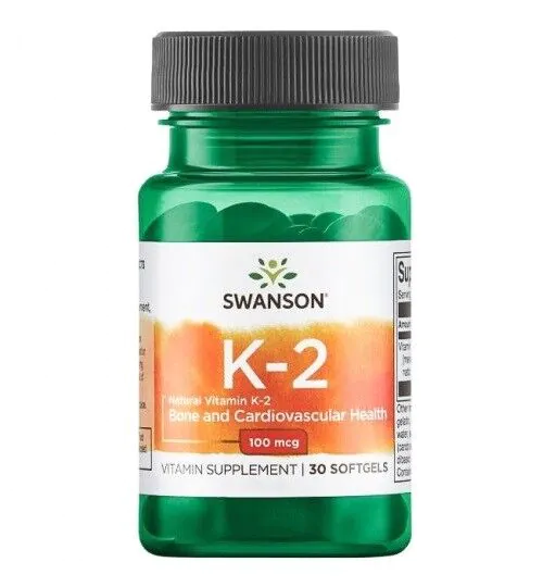 Swanson Naturalna Witamina K2 100 mcg Kapsułki