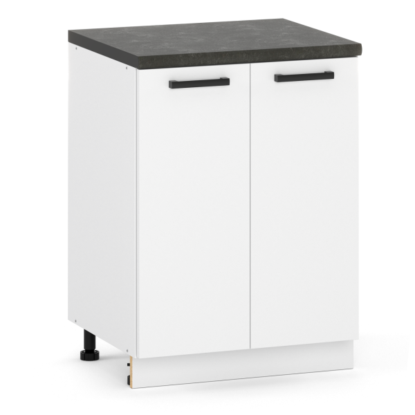 SZAFKA KUCHENNA STOJĄCA 2D DOLNA 60cm BIAŁY MAT