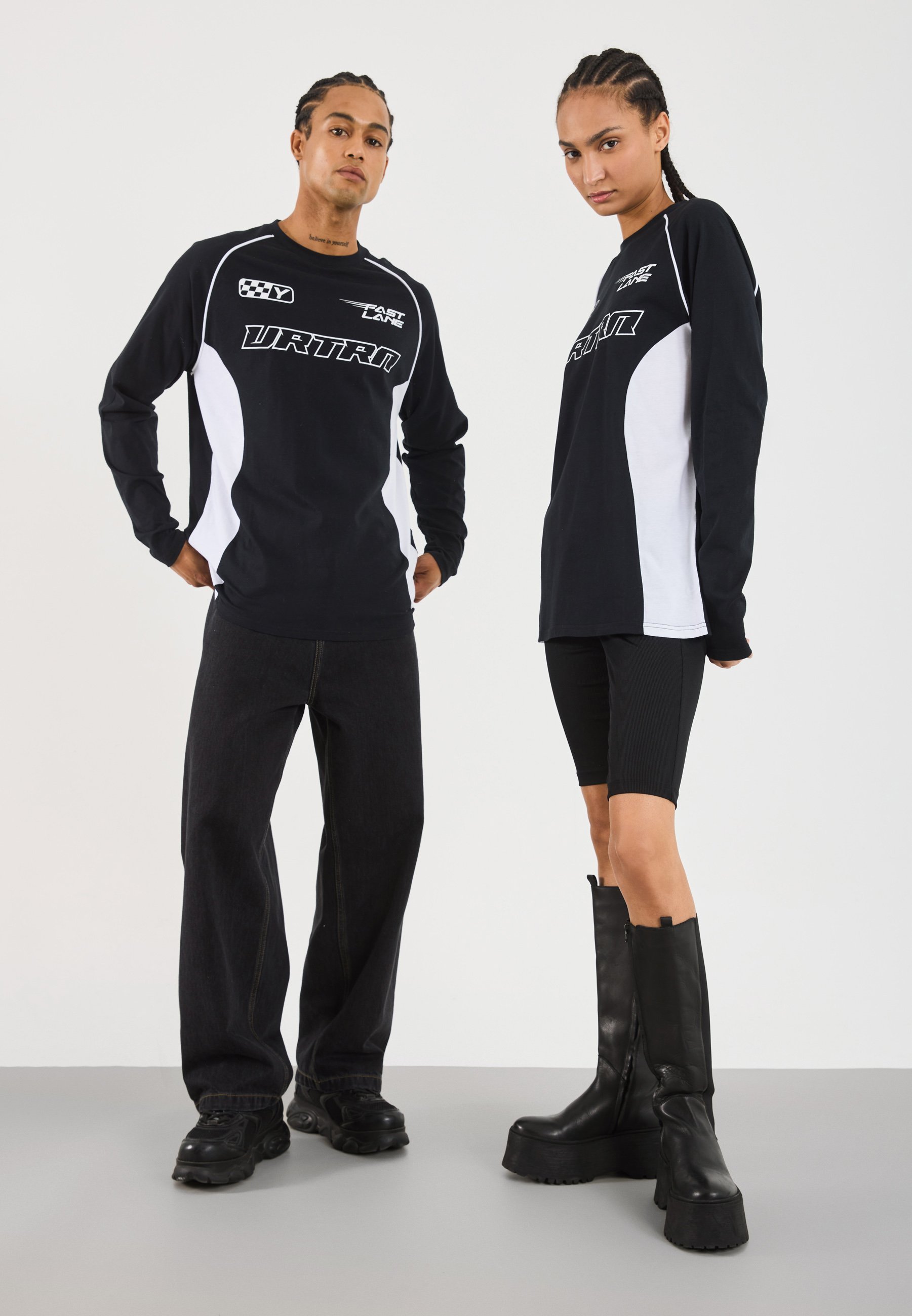 YOURTURN UNISEX - Top met lange mouwen - Zwart