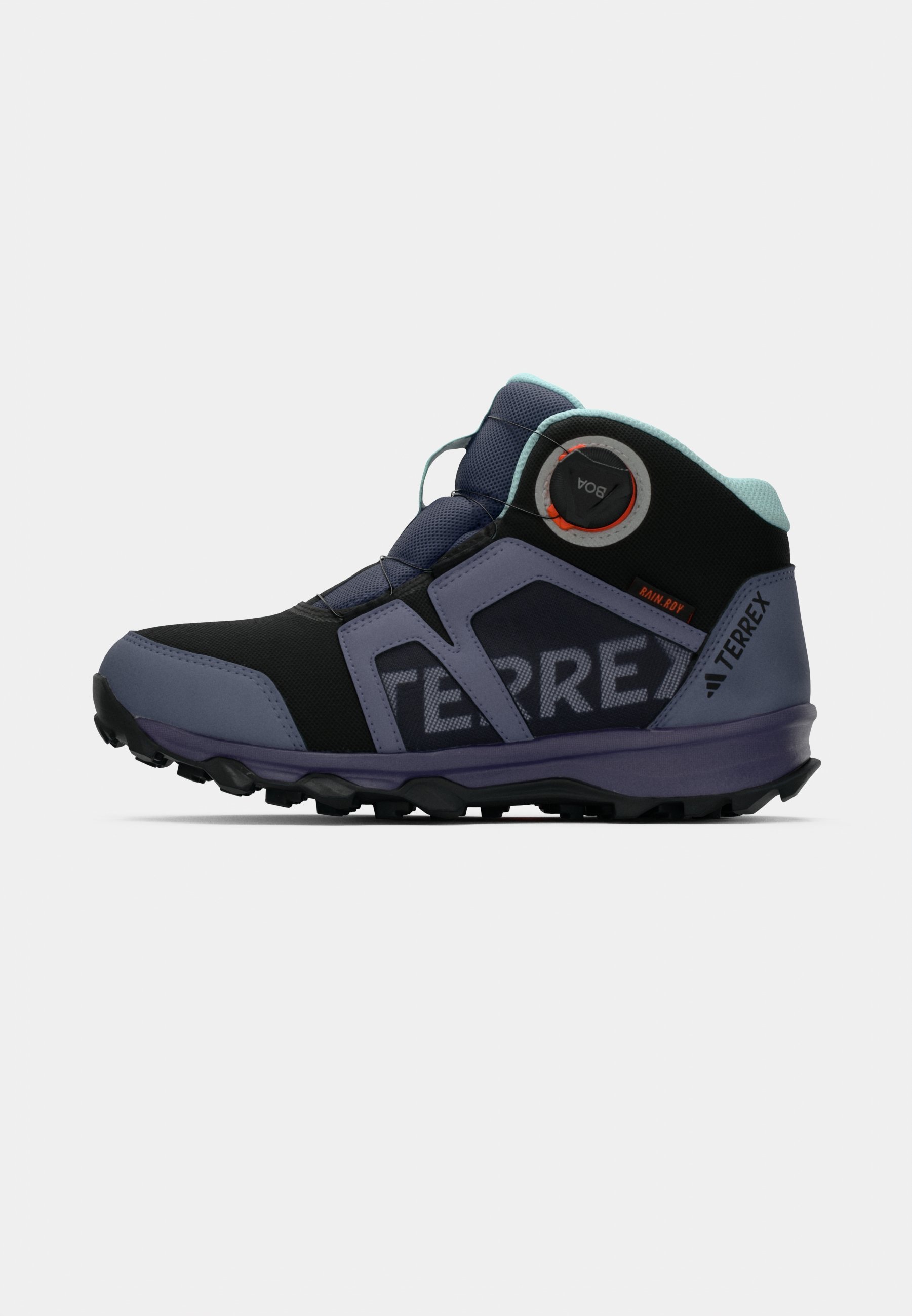 Adidas Terrex BOA MID UNISEX - Wandelschoenen - core black/footwear white/ preloved violet