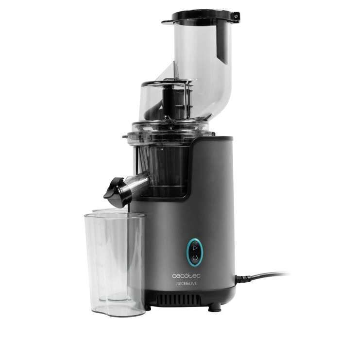 Licuadora de prensado en frío Cecotec Juice&Live 1500 Pro con 250 W de potencia.