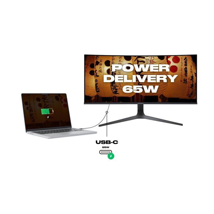 Monitor curvo para PC - JAPANNEXT - 34