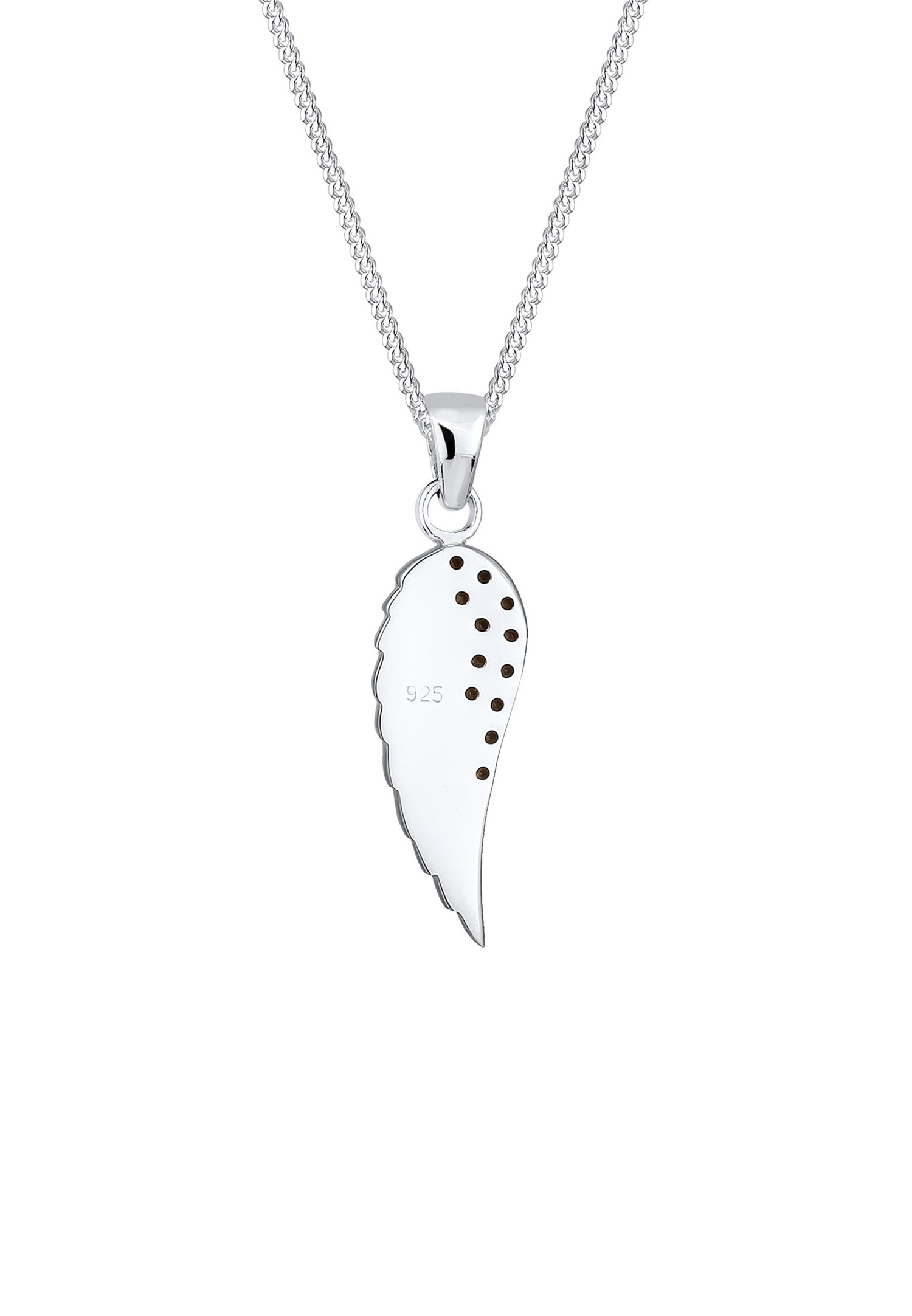 Elli Femmes Pendentif Aile avec Cristaux en Argent Sterling 925