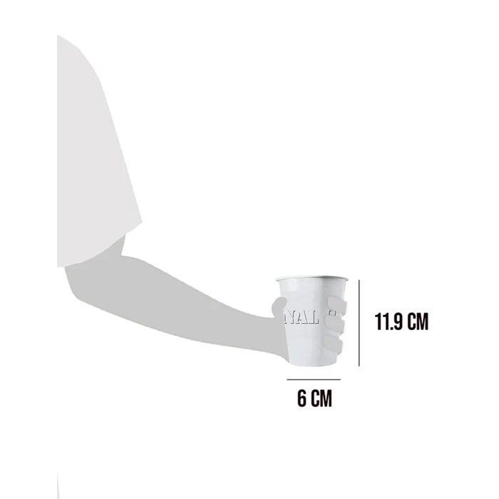 20 vasos de papel blancos de 53 cl