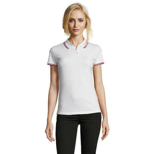  Prestige-Poloshirt für Damen mit kontrastierenden Rayas