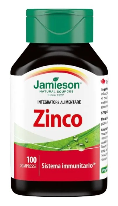 JAMIESON Jamieson Zink 100 tabletten voor een normale werking van het immuunsysteem