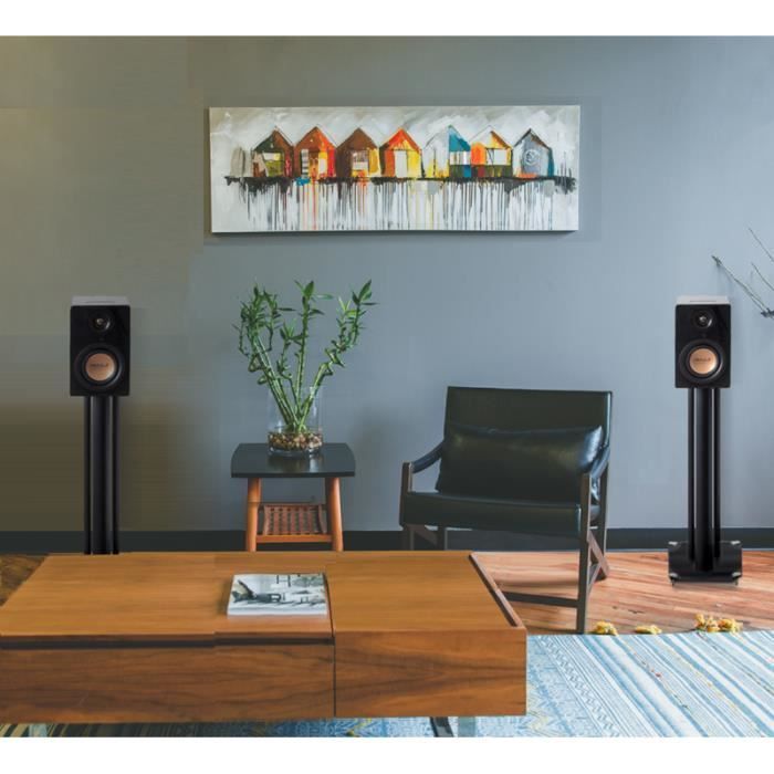 Mitchell Acoustics - uStream One True Wireless Stereo – Par de altavoces estéreo inalámbricos Bluetooth HiFi para estantería. Negro