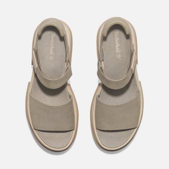 Sandalo a Doppia Fascia Everleigh da Donna in                beige
