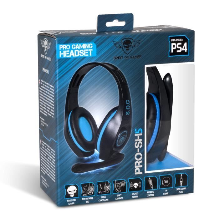 Gamingheadset - Spirit Of Gamer - PRO-SH5 - Zwart - Bedraad - Stereo - Ingebouwde microfoon