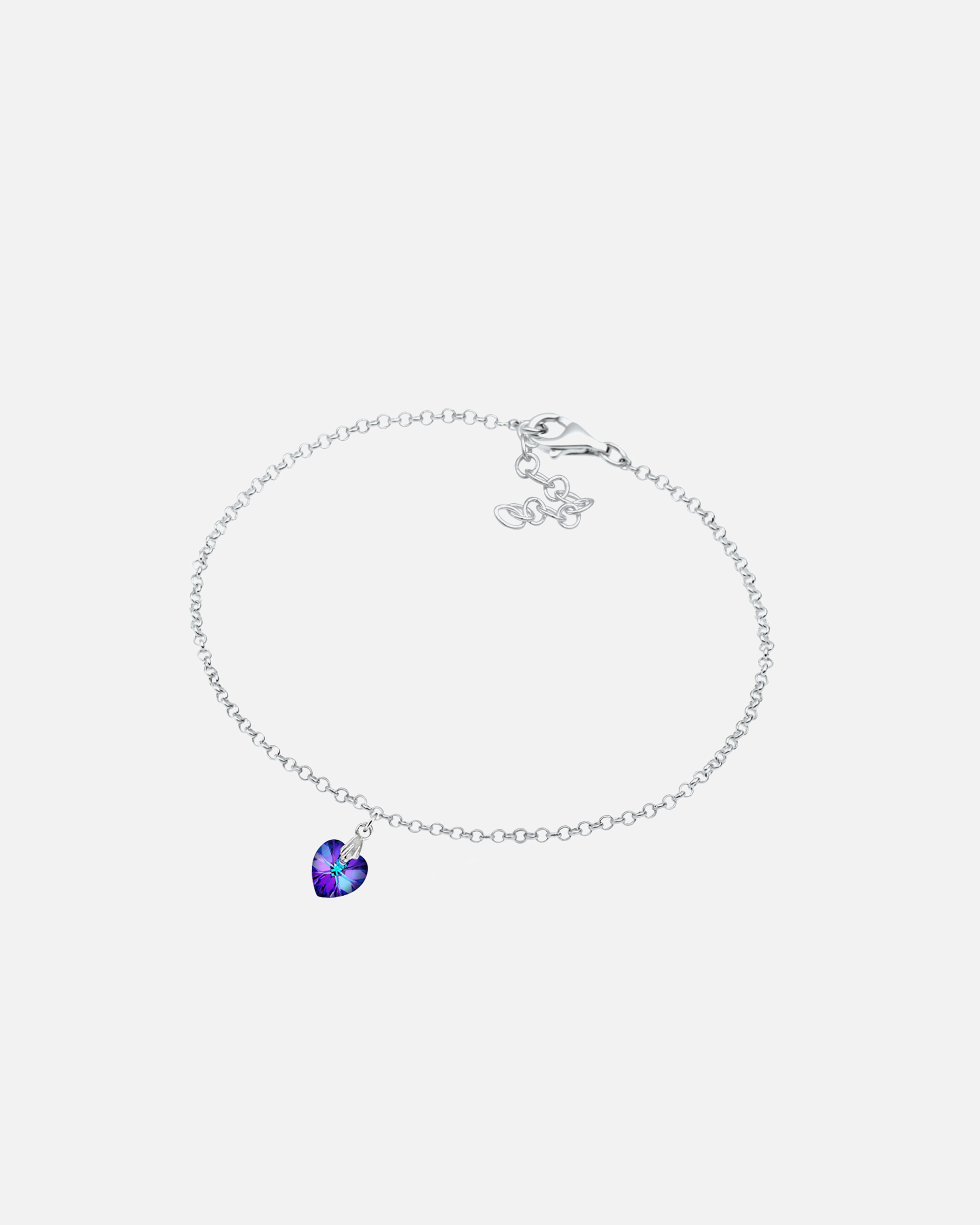 Elli Femme Pendentif Coeur Filigrane avec Cristaux en Argent Sterling 925