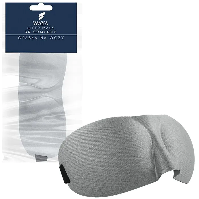 Waya Opaska na oczy 3D Comfort Grey